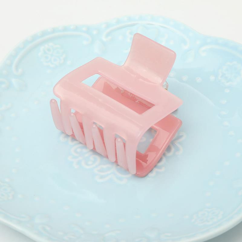 Kẹp Tóc Càng Cua Hình Vuông Nhiều Màu Sắc Bằng Acrylic