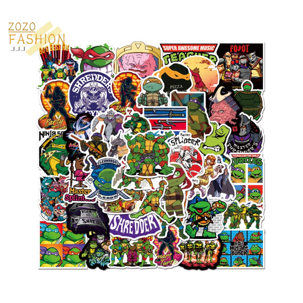 Bộ 100 Miếng Dán Hoạt Hình Graffiti Trang Trí Ván Trượt / Xe Hơi