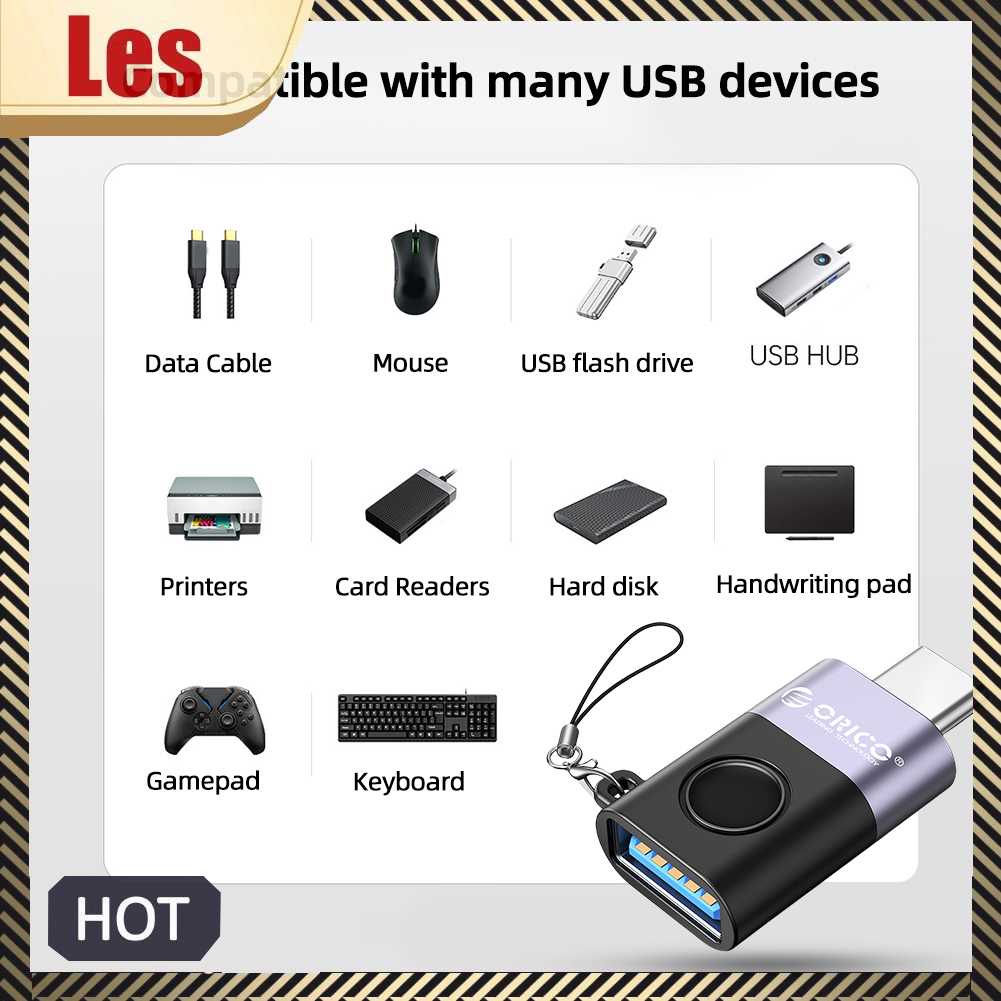 Bộ ChuyểN ĐổI OTG Type-C Sang USB 480Mbps BằNg HợP Kim Nhôm