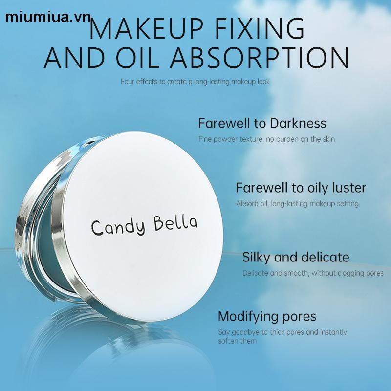 miumiuaCandy Bella Phấn Nén Bột Thạch Kiểm Soát Dầu Mỹ Phẩm Màu Nude Tự Nhiên Thân Thiện Với Da Tinh Tế Phấn Trang Điểm Lâu Trôi Cho Mặt Wfuture♕