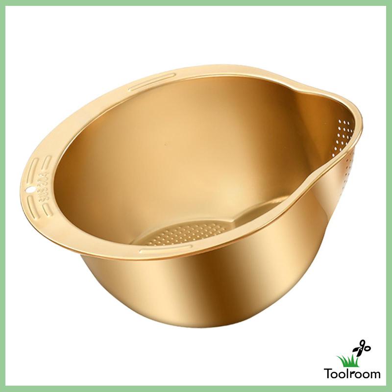 Tô Bằng Thép Không Gỉ Để Rửa Rau Củ Tiện Dụng Và Bền