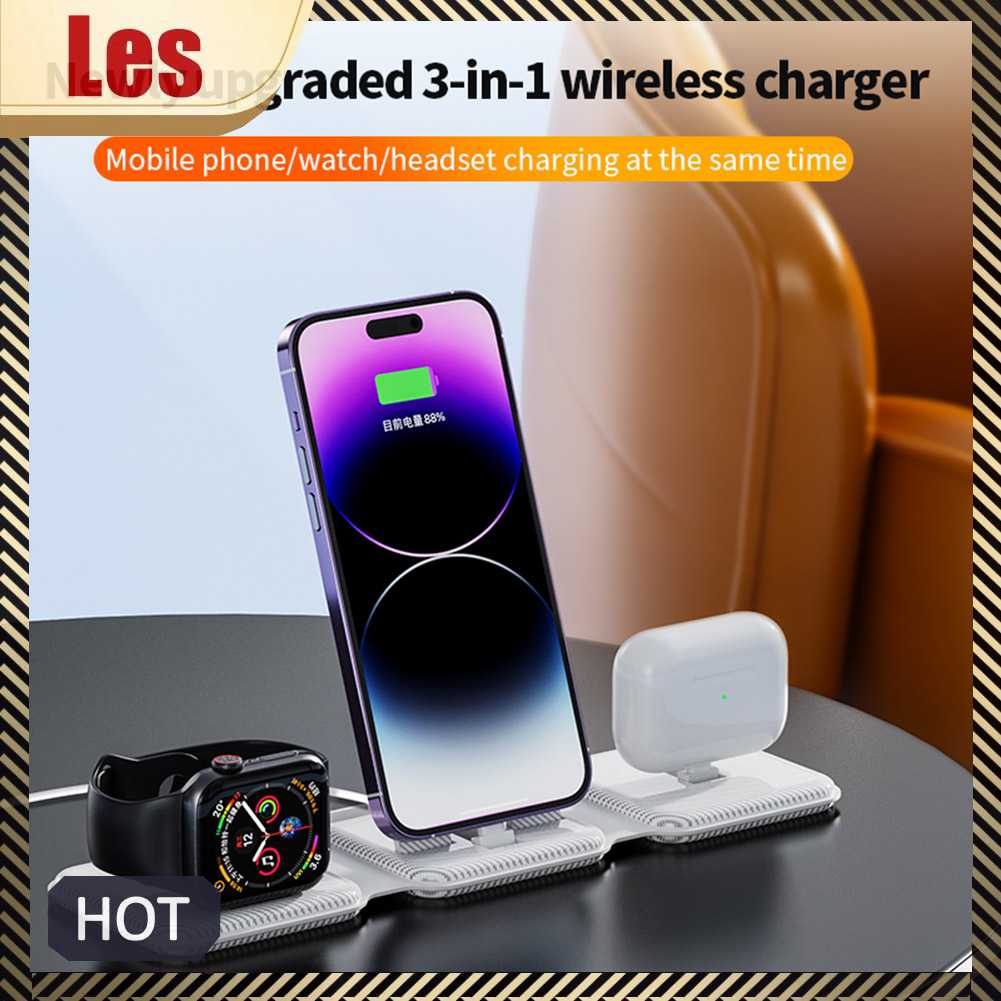 Giá Đỡ SạC Từ TíNh 3 Trong 1 Cho Tai Nghe / ĐồNg Hồ Appie / lphone