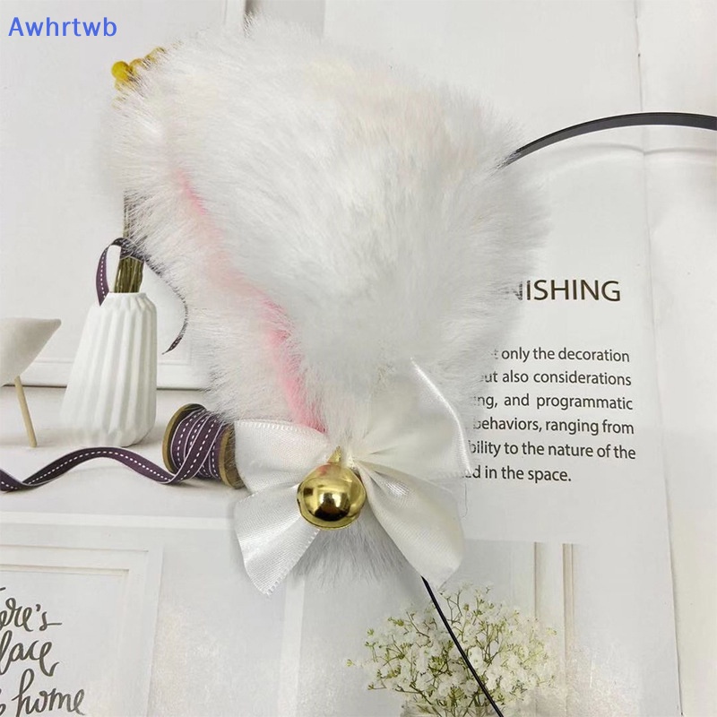 Băng Đô Tai Mèo Phối Ren Đính Chuông Hóa Trang Cho Nữ Mới