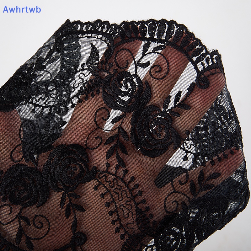 Băng Đô Cài Tóc Rửa Mặt Phối Ren Trắng Thêu Họa Tiết Đơn Giản Thoáng Khí Thời Trang Mới