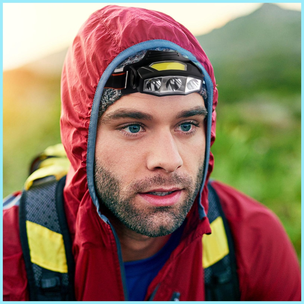 Đèn Pha LED Đeo Đầu Độ Sáng Cao Có Thể Sạc Lại Bằng Cổng USB Chống Nước Cho tdevn