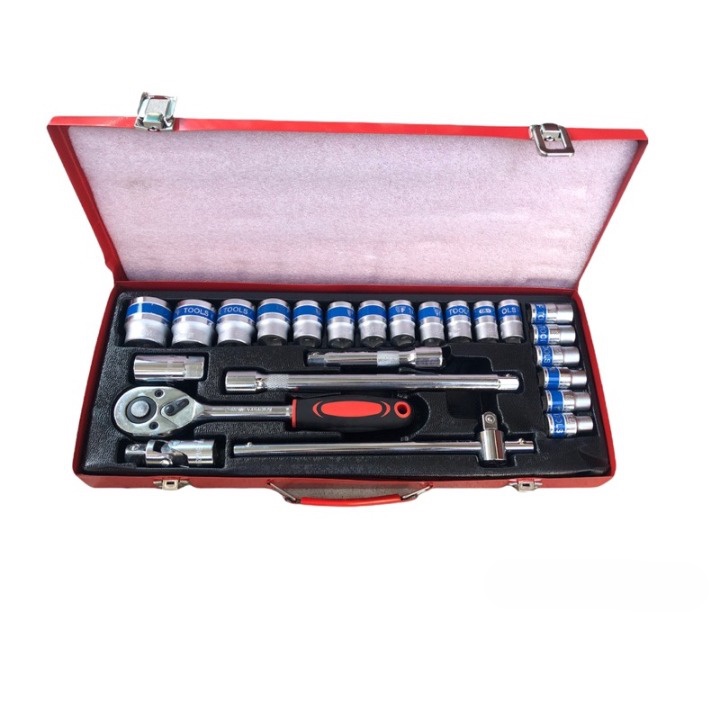 Bộ Tuyp khẩu 24 chi tiết CR-V 1/2 , tay công đầu khẩu cao cấp