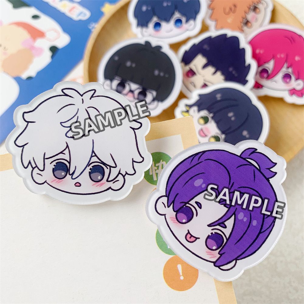 BLUE LOCK Trâm Cài Áo Hình Tù Nhân Màu Xanh Dương