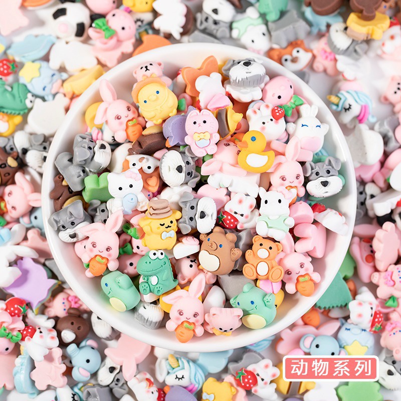 Miến dán Sticker 3D/Jibbitz nhiều mẫu dễ thương dán trang trí chai nước dán dép -Minkey