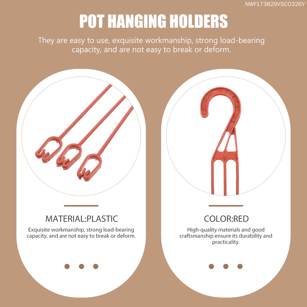 Set 25 Giá Đỡ Chậu Hoa / Cây Cảnh Bằng Nhựa Thay Thế Tiện Dụng Cho Chim Cảnh