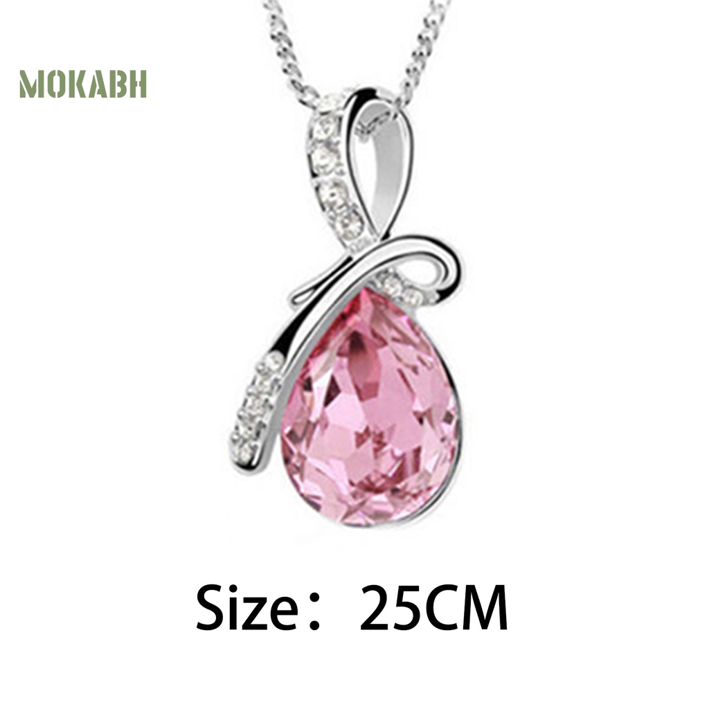 Vòng cổ Mặt Giọt Nước Hình Trái Tim Dễ Thương