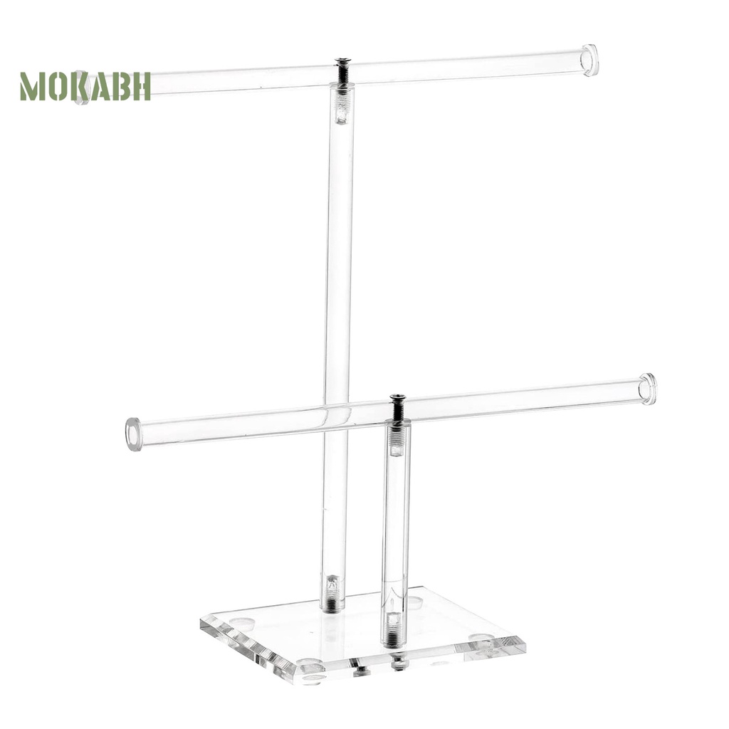 Giá Đỡ Trưng Bày Trang Sức Hình Chữ T Bằng Acrylic Trong Suốt