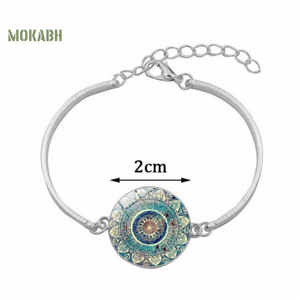 Bộ Vòng cổ + Bông Tai Họa Tiết Mandala Chống Mài Mòn