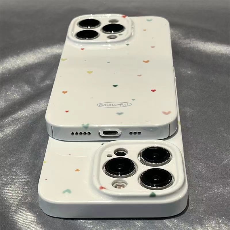 Ốp Điện Thoại Mềm Mini Họa Tiết Trái Tim 13proxr iPhone11 iPhone14ProMAX / 12iPhone / / CZHG