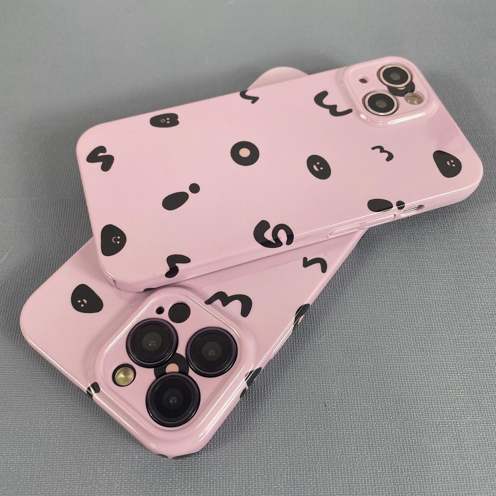 Ốp Điện Thoại In Chữ Và Hoạt Hình Dễ Thương Cho Iphone Xs Xsmax 13 14Pro 12max 11