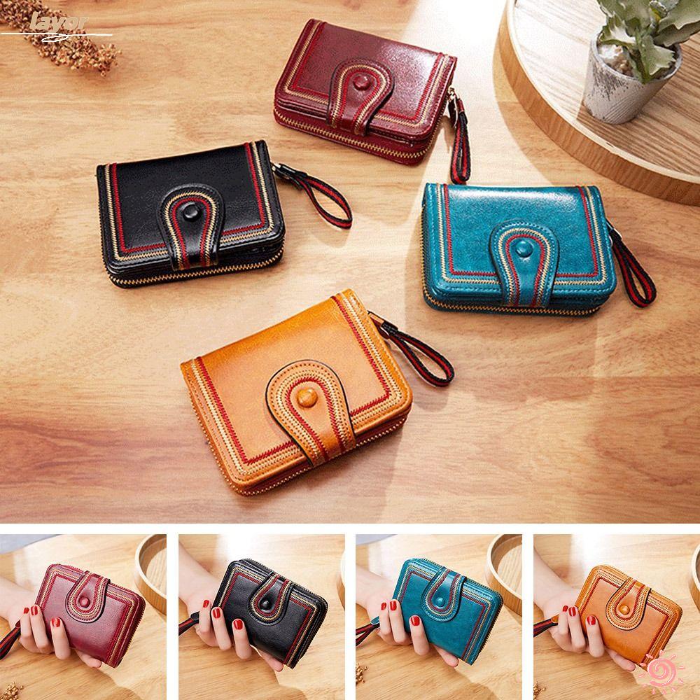 Ví Đựng Thẻ Có Khóa Kéo Thời Trang Cho Nữ