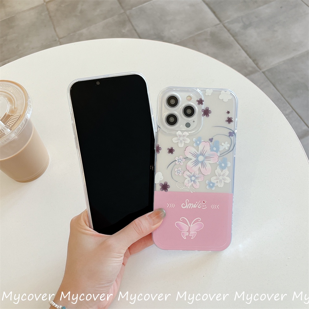 Ốp ĐiệN ThoạI HọA TiếT Hoa Cho iPhone 11 12 13 14 Pro Max X Xr Xs 8 7 6 Plus SE 2020