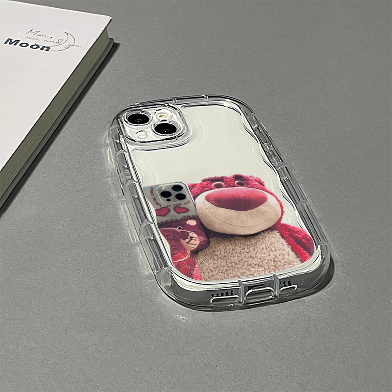 Ốp Điện Thoại Silicone Mềm Trong Suốt Chống Sốc In Hình Gấu Cho IPhone 14 13 12 11 Pro Max XS X XR 8 + 7 Plus