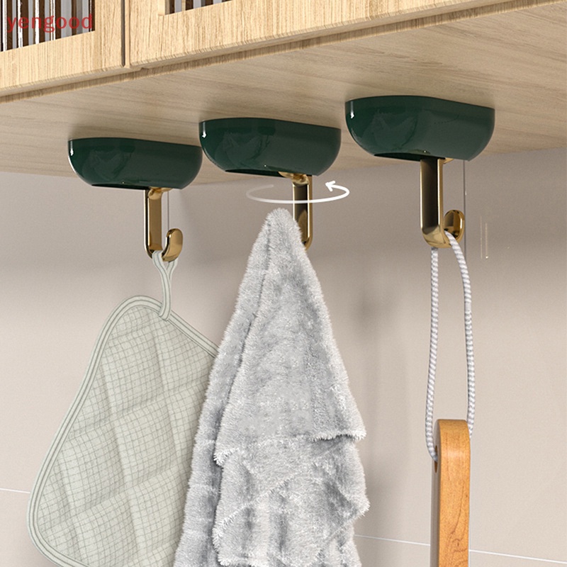 (YGD) Dụng Cụ Đa Năng Xoay 360 Độ° Móc Treo Chìa Khóa Gắn Tường Tiện Dụng Giá Đỡ