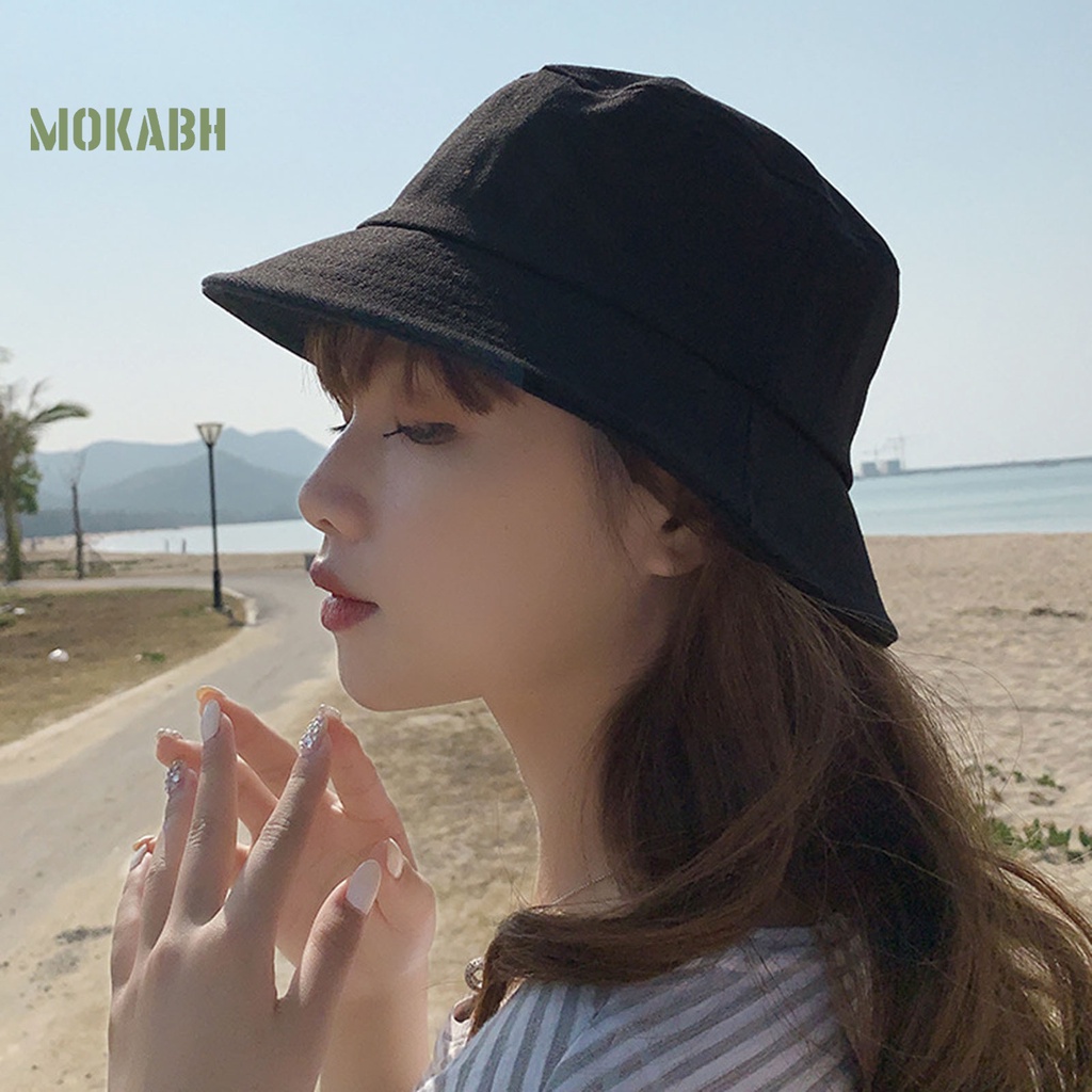 Nón Tai Bèo Tròn Màu Trơn Thời Trang Mùa Hè Cho Nam Và Nữ