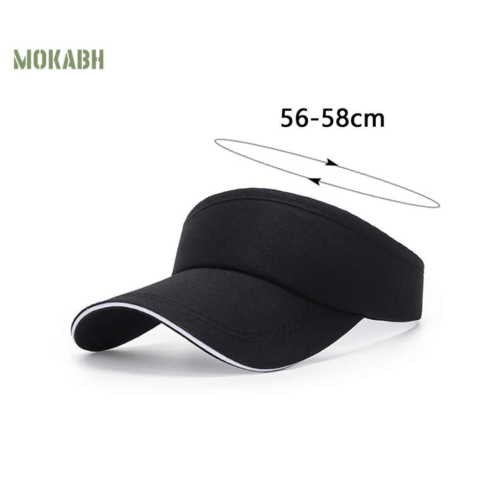 Mũ Tennis Thể Thao Hở Chóp Màu Trơn Điều Chỉnh Được Kích Thước Thời Trang Unisex