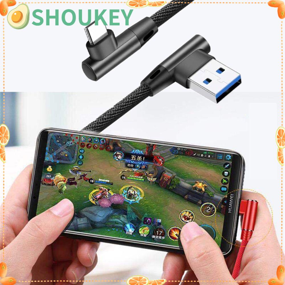 Dây Cáp Sạc Nhanh SHOUKEY Android Type-C Bằng Nylon Bện Nhiều Màu