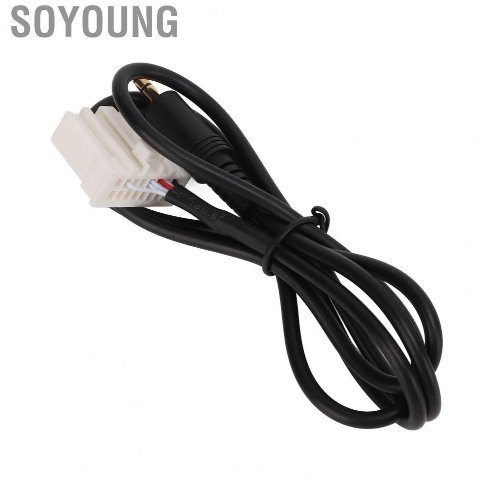 Soyoung Car  Input Cable Clear AUX Audio Adapter for MP3 MP4 Mobile Phone
