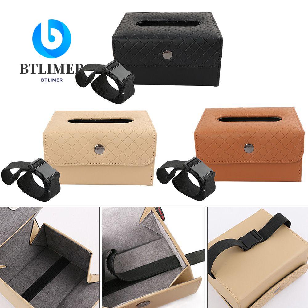 Hộp Đựng Khăn Giấy Bằng Da PU Đa Năng Gắn Ghế Ngồi Xe Hơi Tiện Dụng Ốp
