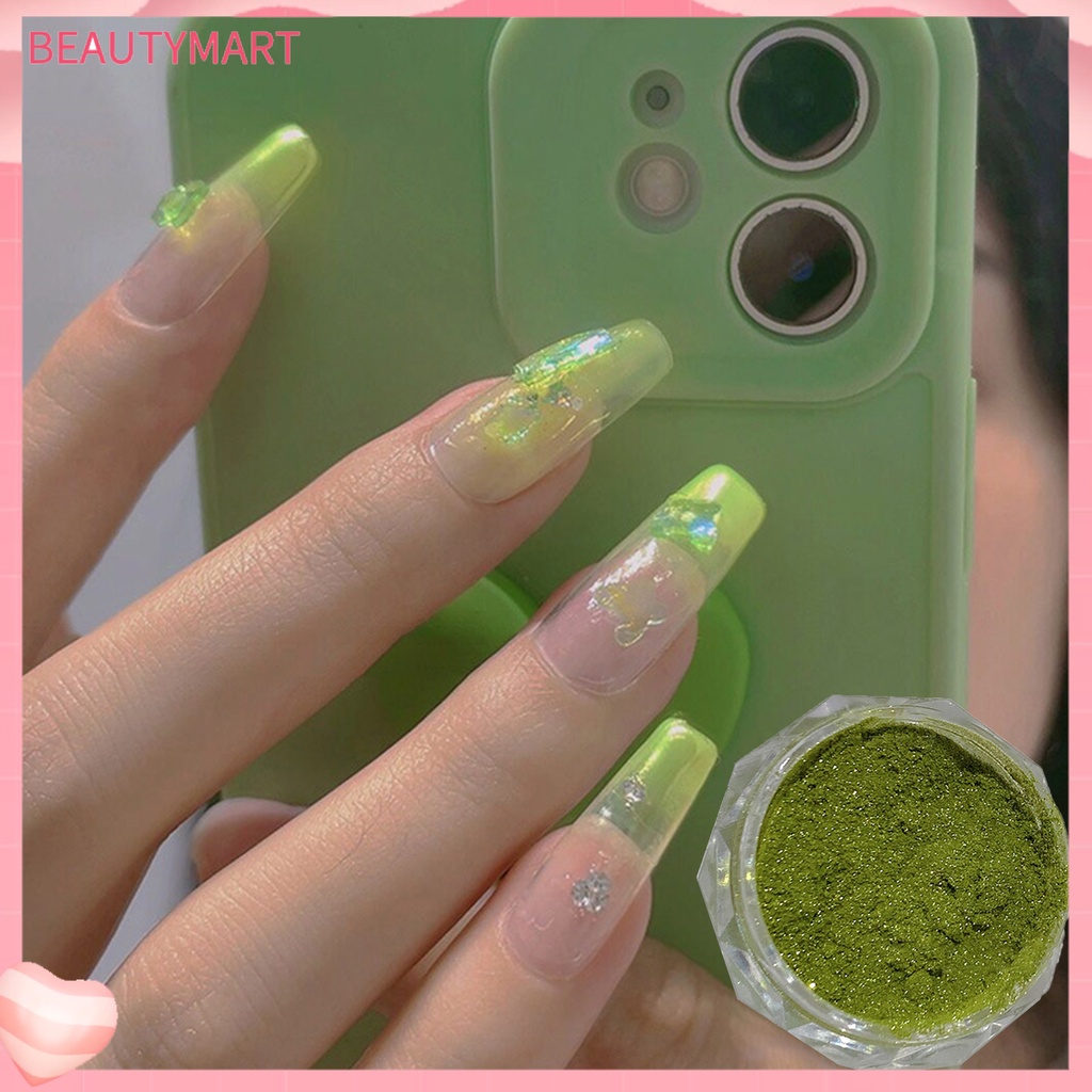 1 Hộp Bột Trang Trí Móng Tay Hiệu Ứng Màu Sắc Tươi Sáng Không Mùi