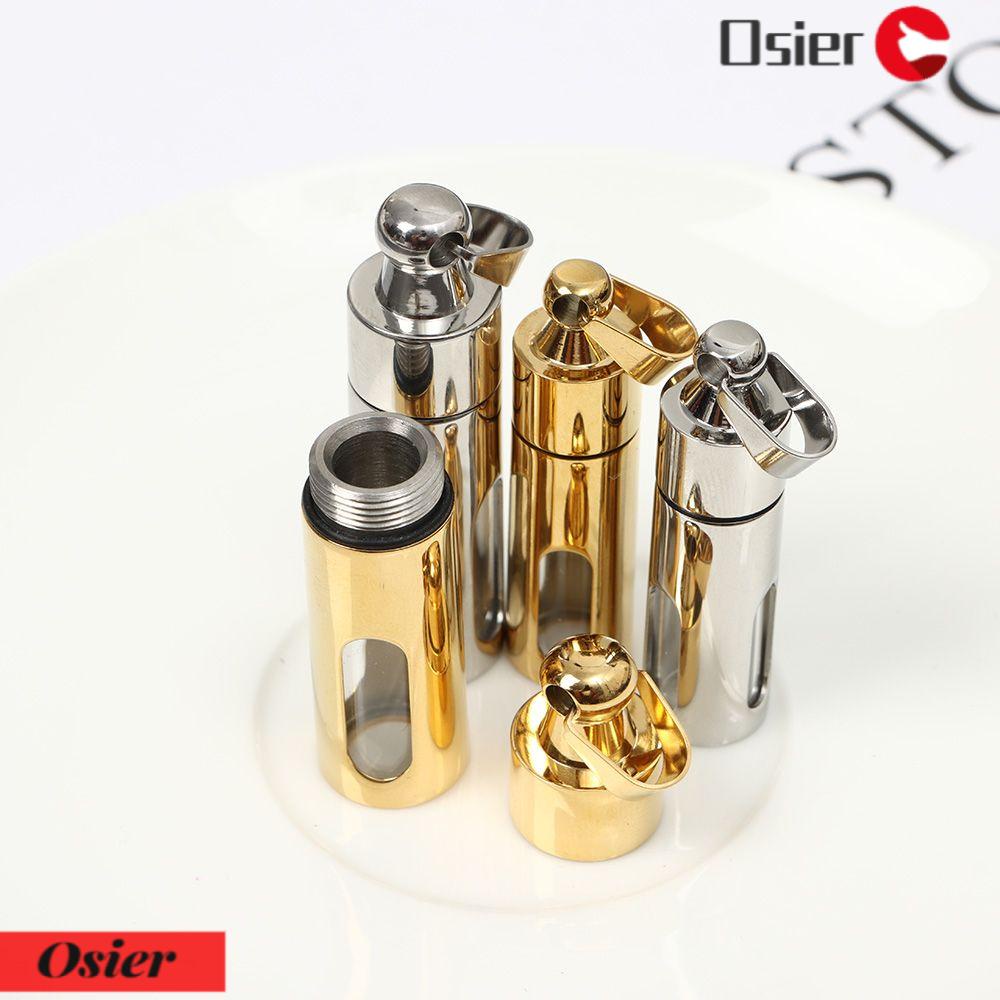 Osier1 Mặt Vòng cổ Bằng Thép Không Gỉ Hình Trụ Thời Trang DIY