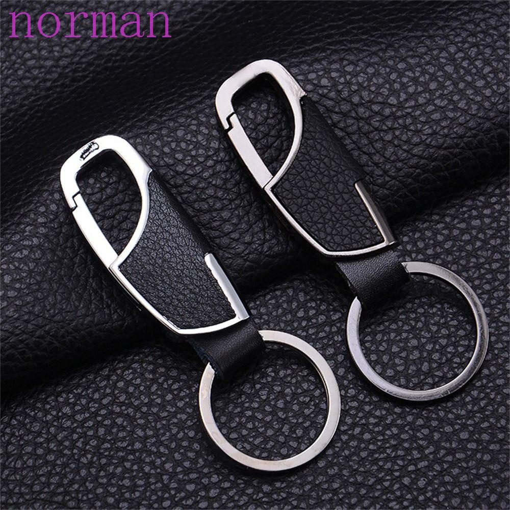 Norman Móc Chìa Khóa Xe Hơi Bằng Da Chống Thất Lạc Tiện Dụng Cho Nam