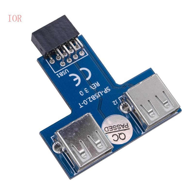 Cáp Nối Dài Bo Mạch Chủ Chuyển Đổi 1 Sang 2 Cổng USB 9Pin