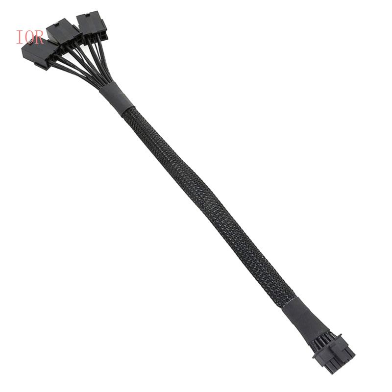 Cáp ChuyểN ĐổI Mở RộNg IOR 30CM 16Pin 12 + 4 Sang 3x8pin PCI-e 5 0