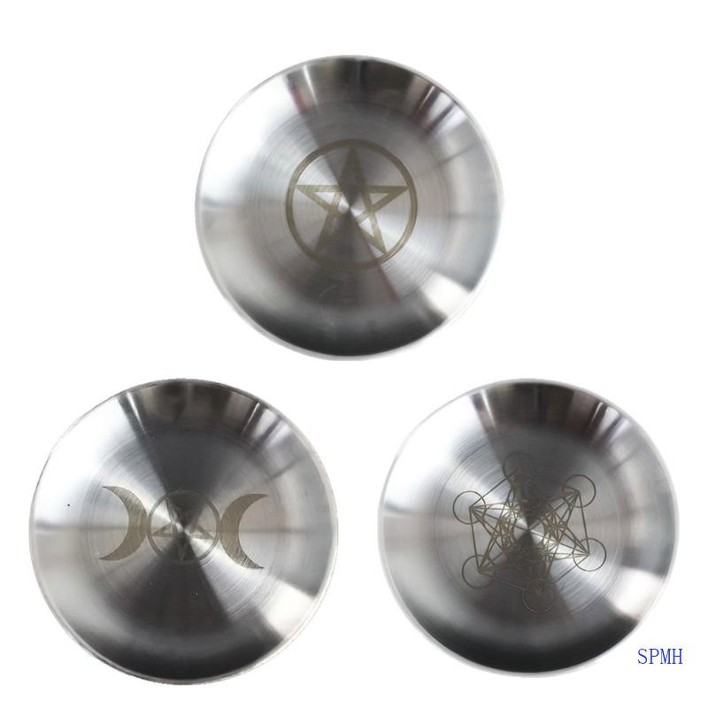 Khay Giá Đỡ Nến Hình Tròn Bằng Kim Loại Tiện Dụng