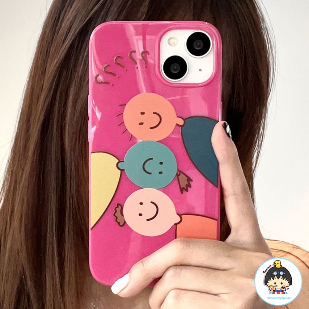 Ốp Điện Thoại TPU Mềm Siêu Mỏng Họa Tiết Mặt Cười Màu Sắc Vui Nhộn Cho IPhone 11 14 13 12 Pro Max XS XR 7 8 Plus