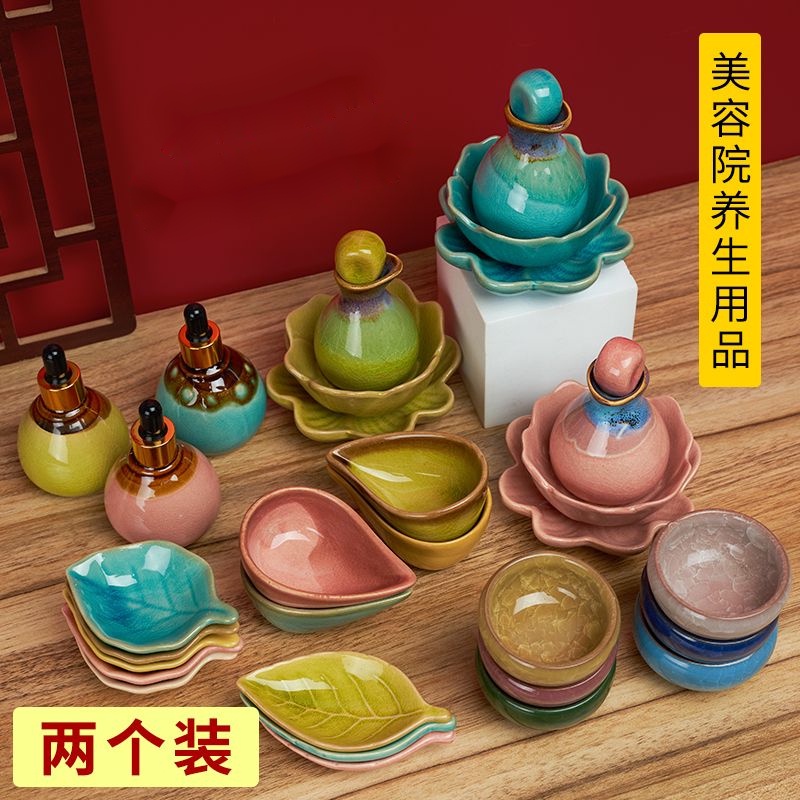 Bình Gốm Sứ Đựng Tinh Dầu Cho SPA Làm Đẹp*