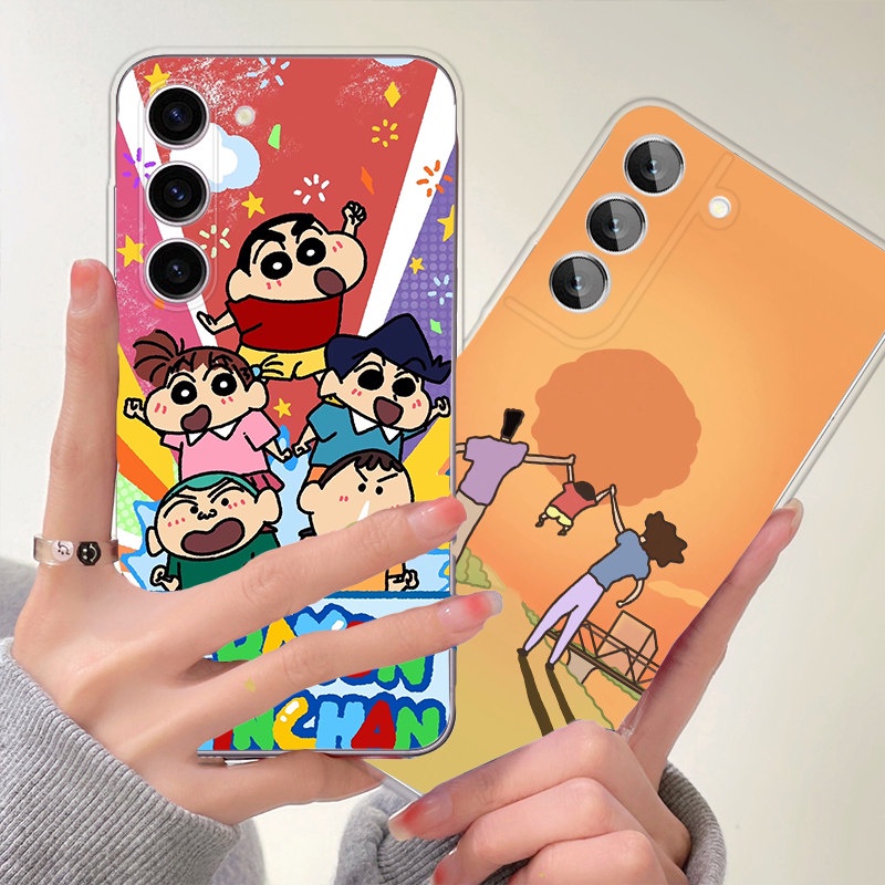 Ốp Điện Thoại Mềm Trong Suốt Hình Cậu Bé Bút Chì Cho Samsung S8 S10 S9 S20 S21 S23 S21 FE S22 Note 9 10 Plus 20 Ultra 5G