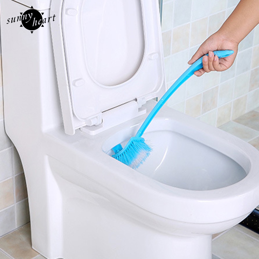 Bàn Chải Cọ Bồn Cầu Hai Mặt Tay Cầm Dài Bằng Nhựa Đa Năng