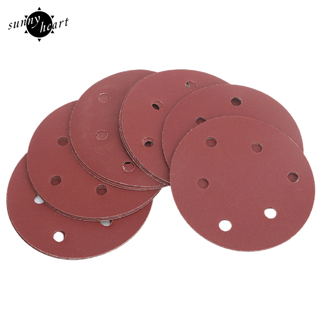 Set 100 Giấy Nhám Hình Tròn 5inch 40-320 Chuyên Dụng