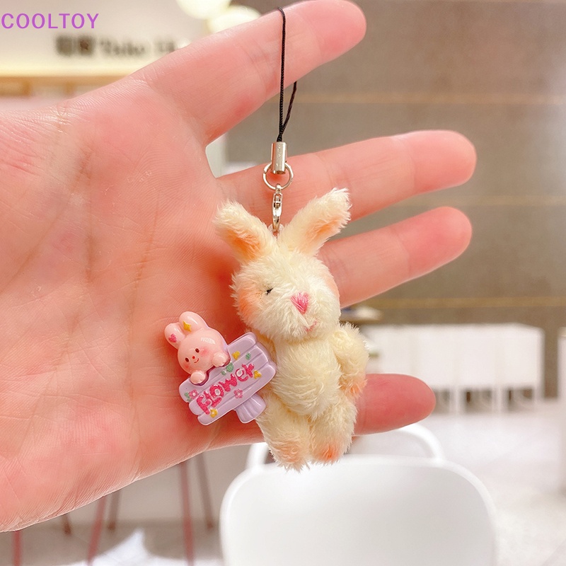 Cooltoy Móc Khóa Điện Thoại Hình Búp Bê Thỏ Nhồi Bông DIY Dễ Thương Sáng Tạo Cho Nữ