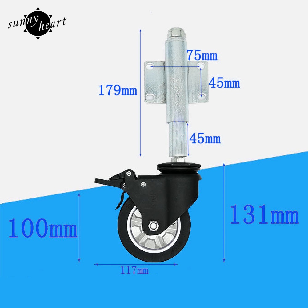 Sunnyheart Mn Bánh Xe Lăn Bằng Thép Lò Xo Tải Trọng Có Hàng Rào Chắn Cứng