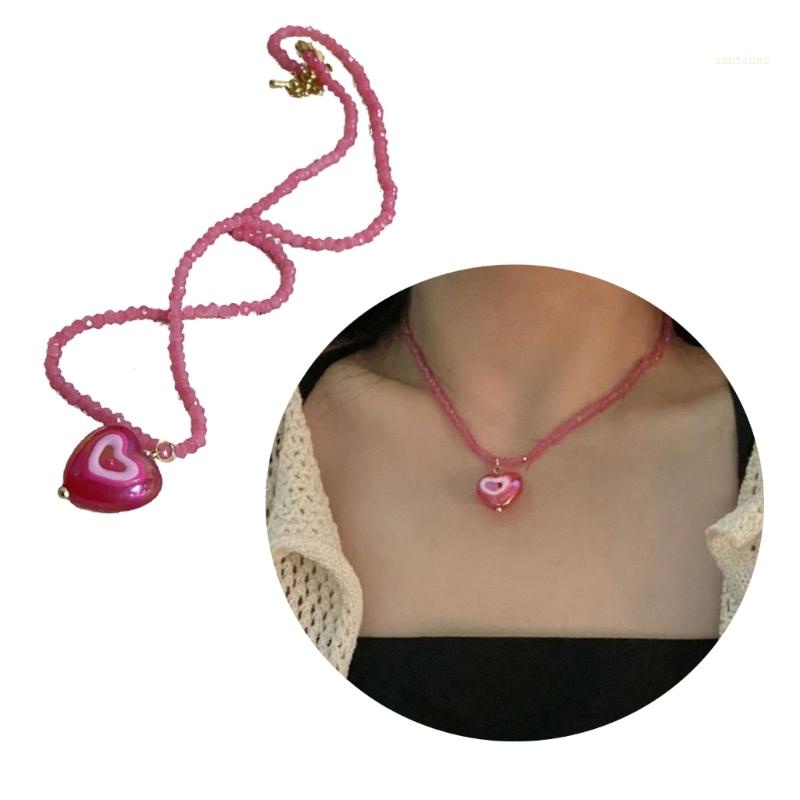 Vòng cổ Chuỗi Hạt Pha Lê Phong Cách Boho Ngọt Ngào