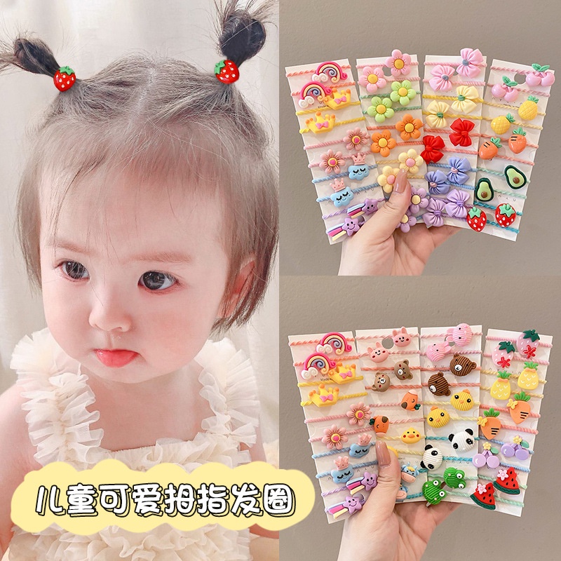Dây Cao Su Buộc Tóc Không Làm Tổn Thương Tóc Cho Bé Dây Buộc Tóc Cỡ Nhỏ Dễ Thương Cho Bé Dây Cột Tóc Cao Su Thiết Kế Xinh Xắn Cho Bé Gái