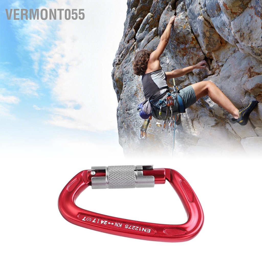 Vermont055 Khóa leo núi ngoài trời Camnal Trọng lượng nhẹ Chống ăn mòn DType Bảo vệ chính