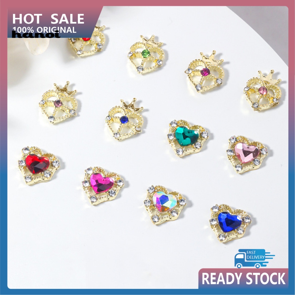 Set 10 Phụ Kiện Đính Trang Trí Móng Tay 3D DIY Thời Trang