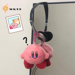 Móc khóa gắn hình Kirby nhồi bông mềm 10cm đáng yêu