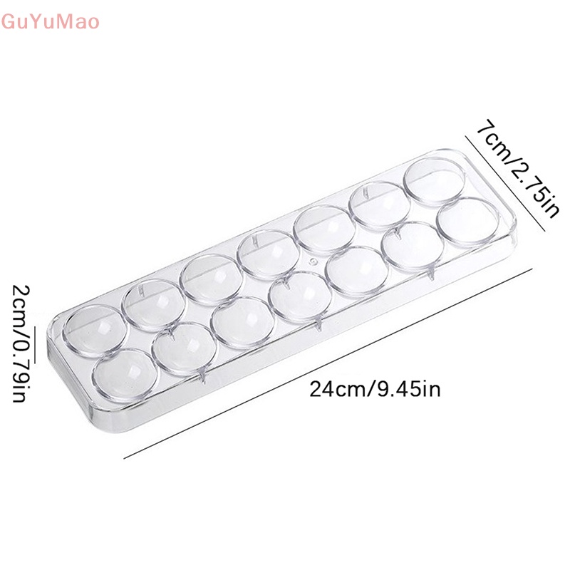 Khuôn Làm Bánh 14 Ngăn Hình Cầu Bằng Polycarbonate Cứng