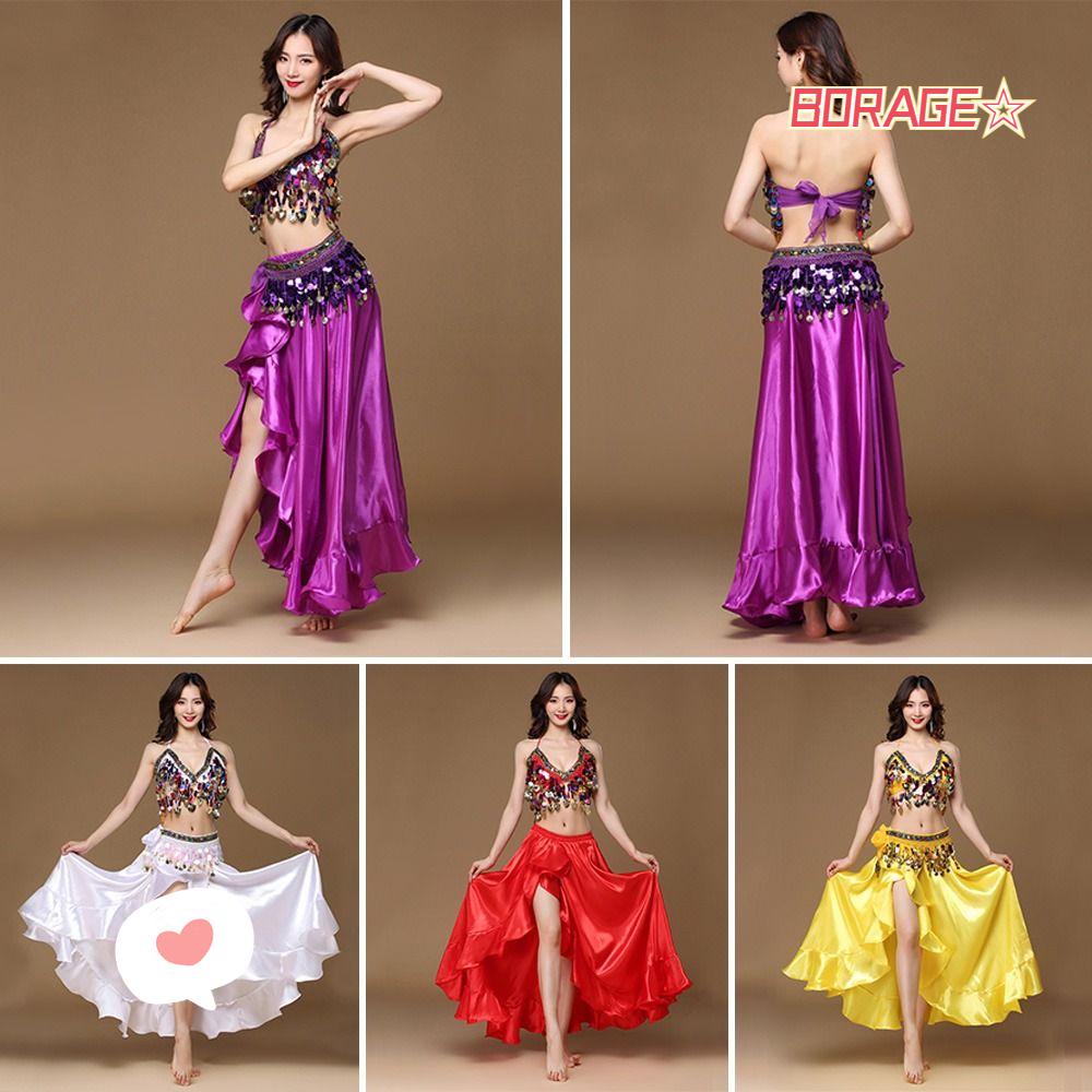 Set 3 Trang Phục Múa Bụng Tua Rua Cho Nữ