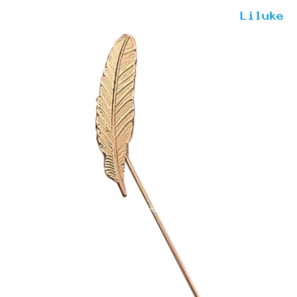 Trâm Cài Áo Hình Lông Vũ Phong Cách Vintage Thanh Lịch Cho Nam