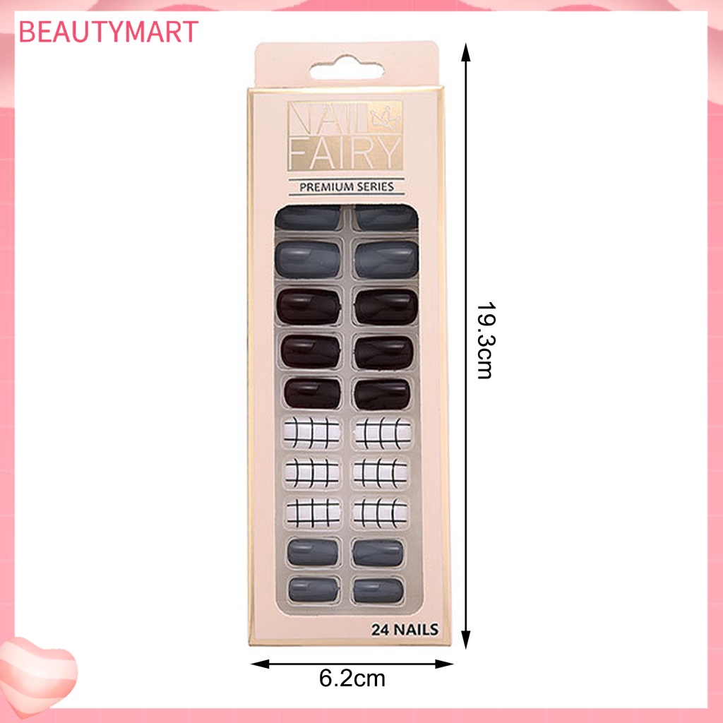 1 Hộp Móng Tay Giả Lấp Lánh Lâu Trôi Không Mùi Cho Salon