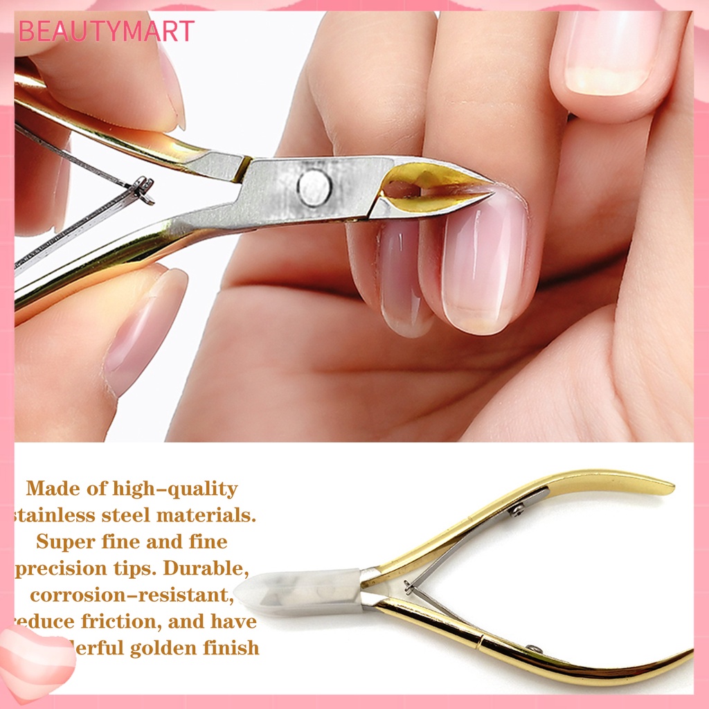 Kềm Cắt Móng Hai Lò Xo Bằng Thép Không Gỉ Chống Mài Mòn Loại Bỏ Da Chết